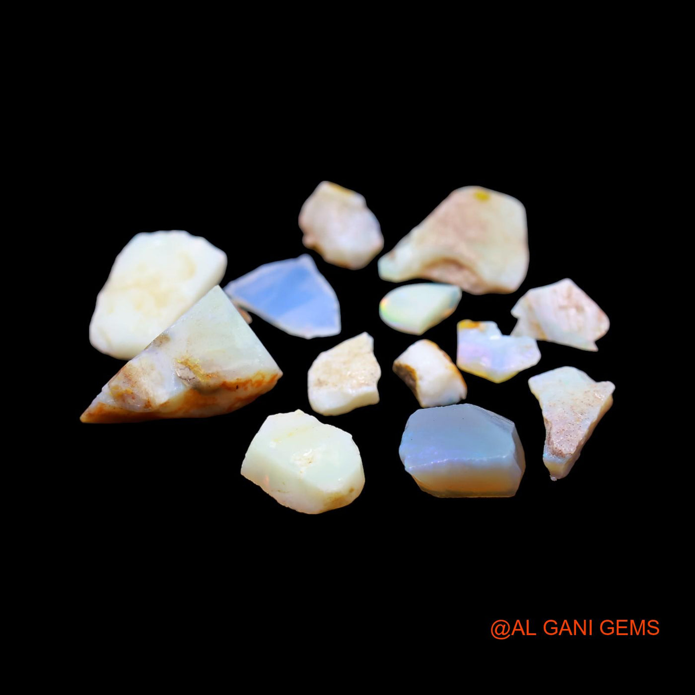 13 Pcs 39.00 Cts Natural Australian Fire Opal Loose Gemstone Fancy Rough Wholesale Lot 6X6 TO 11X19 MM RD-209