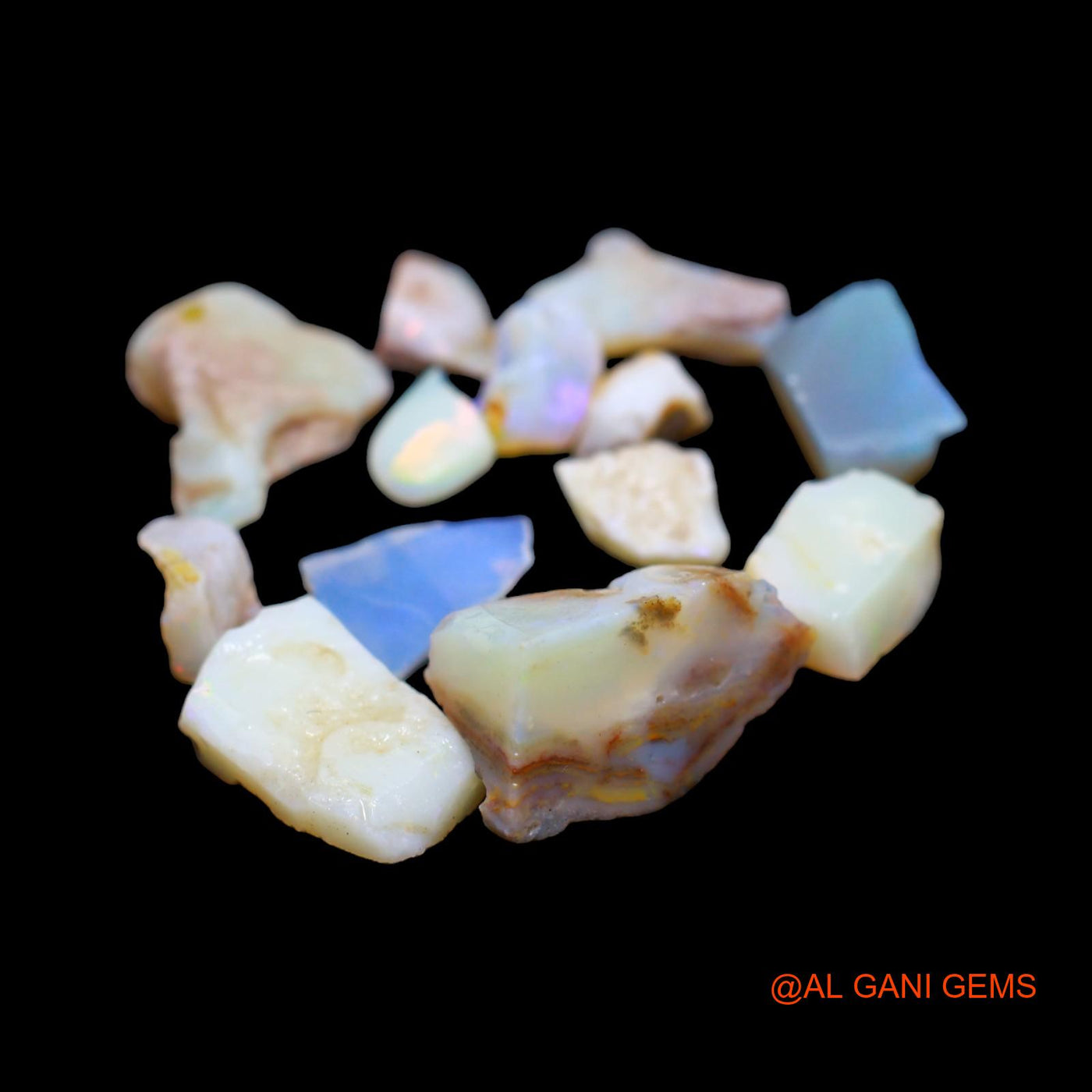 13 Pcs 39.00 Cts Natural Australian Fire Opal Loose Gemstone Fancy Rough Wholesale Lot 6X6 TO 11X19 MM RD-209