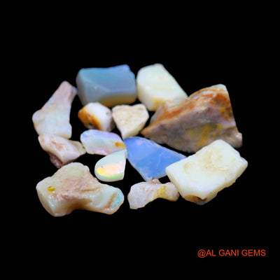 13 Pcs 39.00 Cts Natural Australian Fire Opal Loose Gemstone Fancy Rough Wholesale Lot 6X6 TO 11X19 MM RD-209