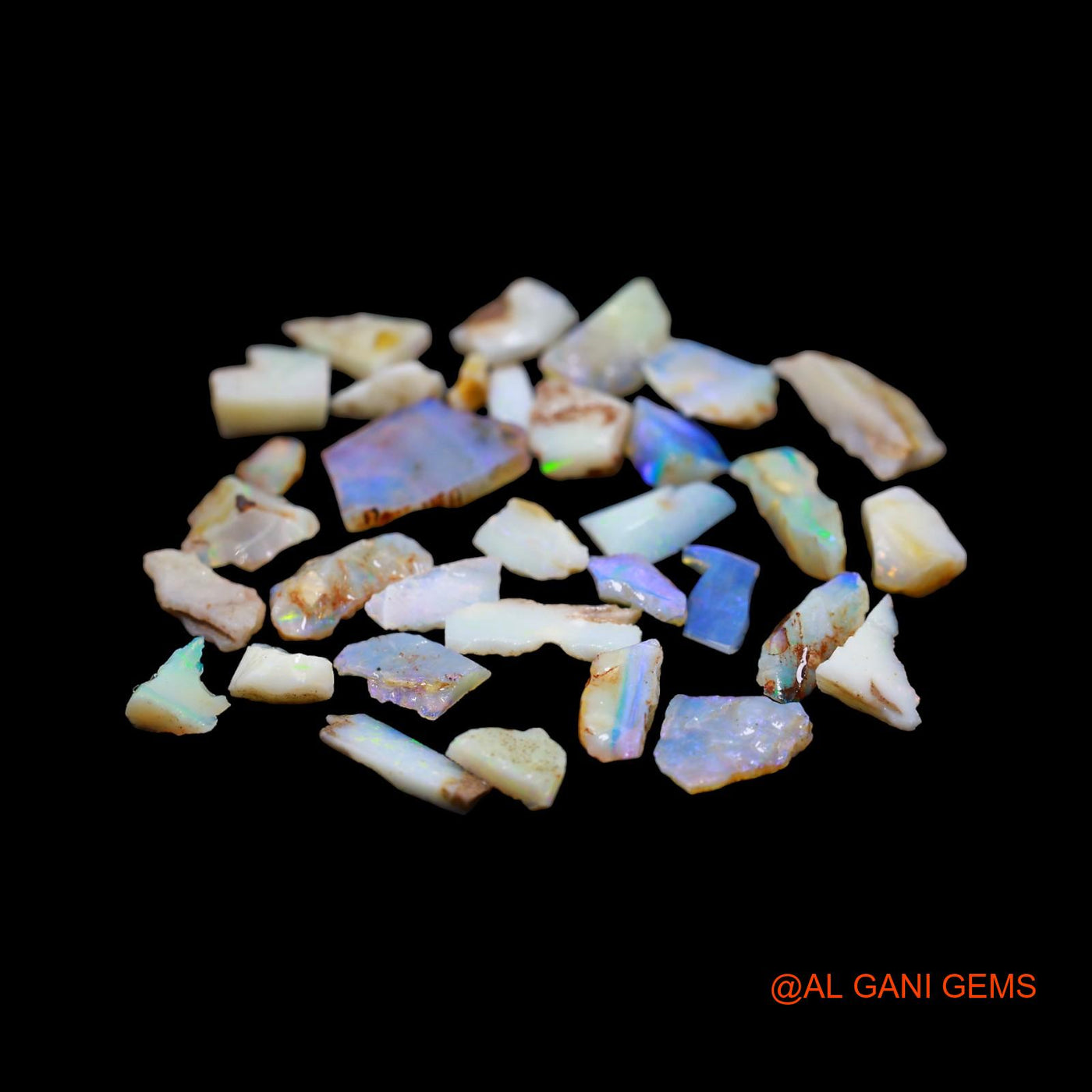 33 Pcs 33.00 Cts Natural Australian Fire Opal Loose Gemstone Fancy Rough Wholesale Lot 5X5 TO 12X17 MM RD-20