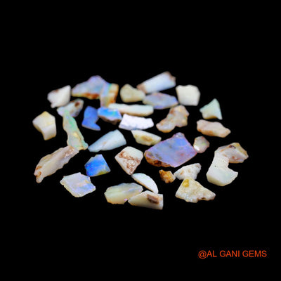 33 Pcs 33.00 Cts Natural Australian Fire Opal Loose Gemstone Fancy Rough Wholesale Lot 5X5 TO 12X17 MM RD-20