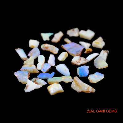 33 Pcs 33.00 Cts Natural Australian Fire Opal Loose Gemstone Fancy Rough Wholesale Lot 5X5 TO 12X17 MM RD-20