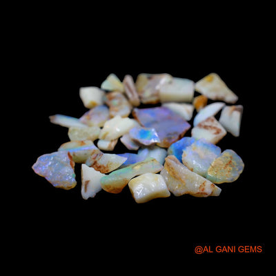 33 Pcs 33.00 Cts Natural Australian Fire Opal Loose Gemstone Fancy Rough Wholesale Lot 5X5 TO 12X17 MM RD-20