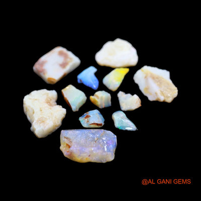 12 Pcs 40.00 Cts Natural Australian Fire Opal Loose Gemstone Fancy Rough Wholesale Lot 4X6 TO 13X20 MM RD-211