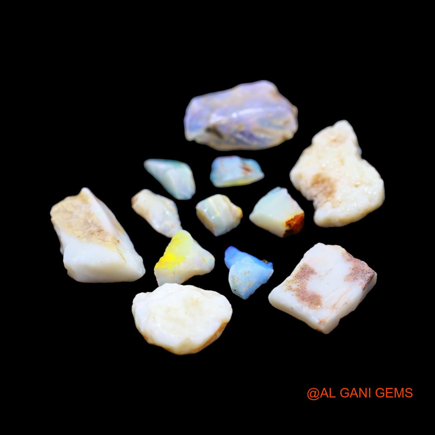 12 Pcs 40.00 Cts Natural Australian Fire Opal Loose Gemstone Fancy Rough Wholesale Lot 4X6 TO 13X20 MM RD-211