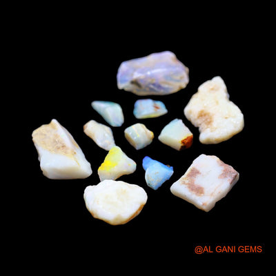 12 Pcs 40.00 Cts Natural Australian Fire Opal Loose Gemstone Fancy Rough Wholesale Lot 4X6 TO 13X20 MM RD-211