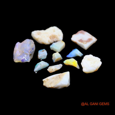 12 Pcs 40.00 Cts Natural Australian Fire Opal Loose Gemstone Fancy Rough Wholesale Lot 4X6 TO 13X20 MM RD-211
