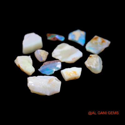 11 Pcs 40.00 Cts Natural Australian Fire Opal Loose Gemstone Fancy Rough Wholesale Lot 7X7 TO 14X18 MM RD-212