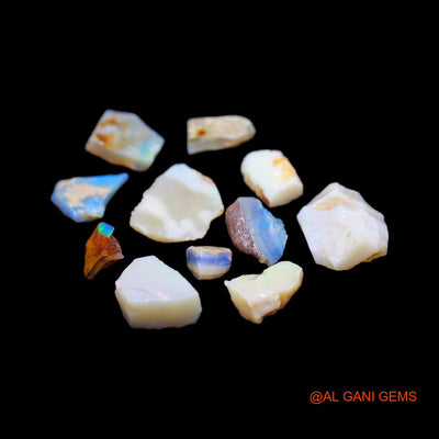 11 Pcs 40.00 Cts Natural Australian Fire Opal Loose Gemstone Fancy Rough Wholesale Lot 7X7 TO 14X18 MM RD-212