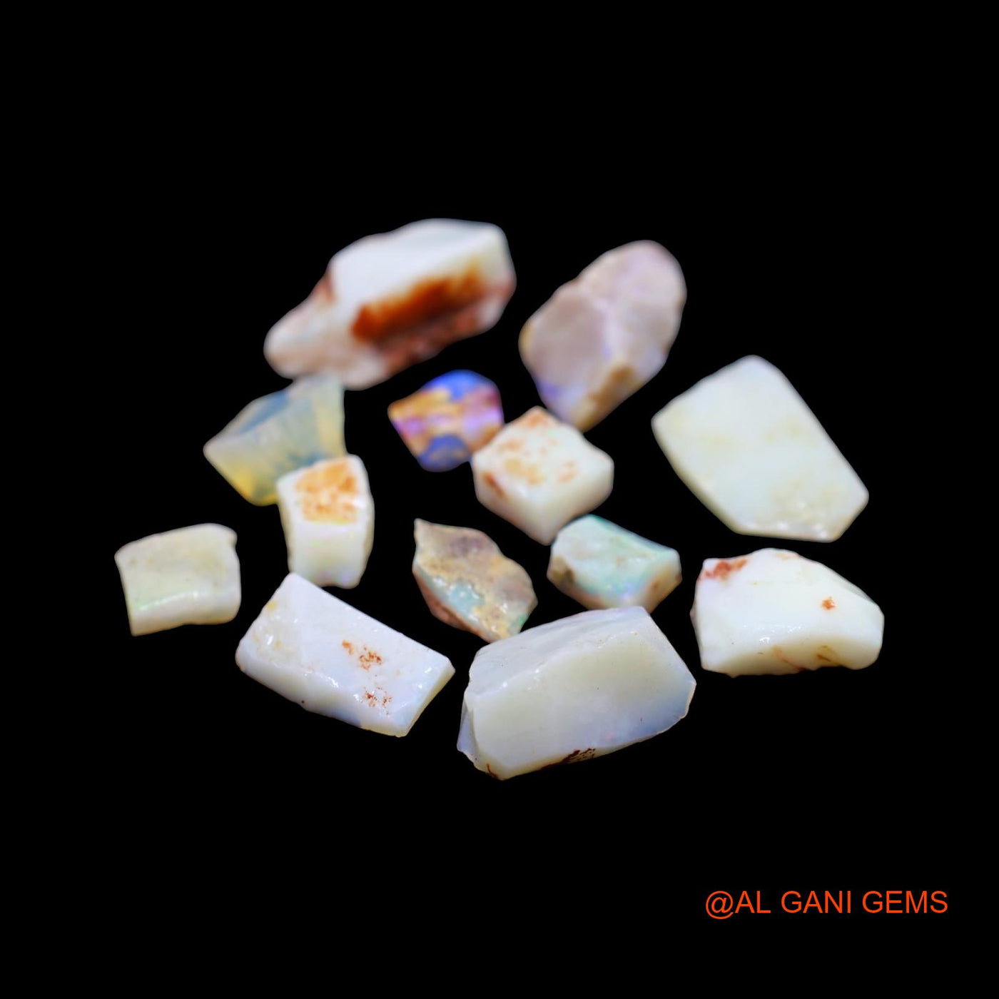 13 Pcs 51.00 Cts Natural Australian Fire Opal Loose Gemstone Fancy Rough Wholesale Lot 6X8 TO 9X20 MM RD-213