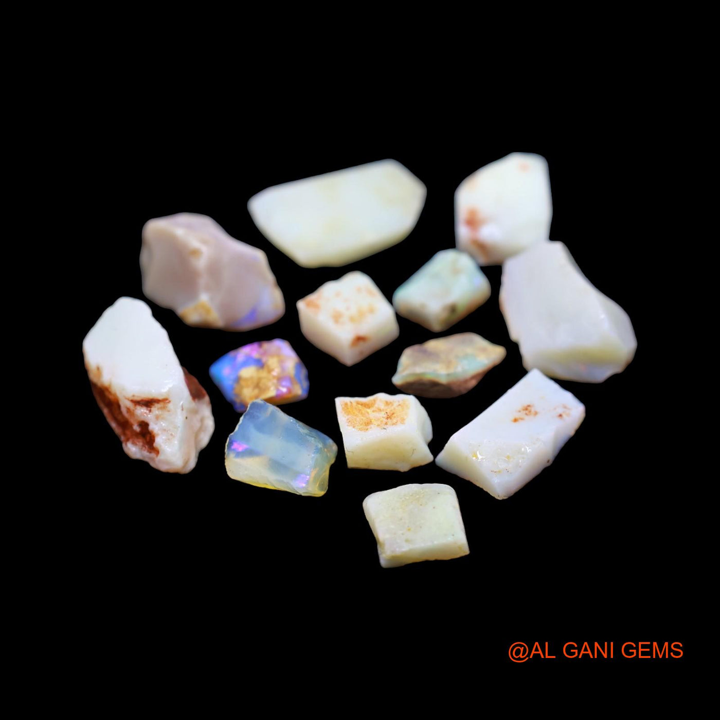 13 Pcs 51.00 Cts Natural Australian Fire Opal Loose Gemstone Fancy Rough Wholesale Lot 6X8 TO 9X20 MM RD-213