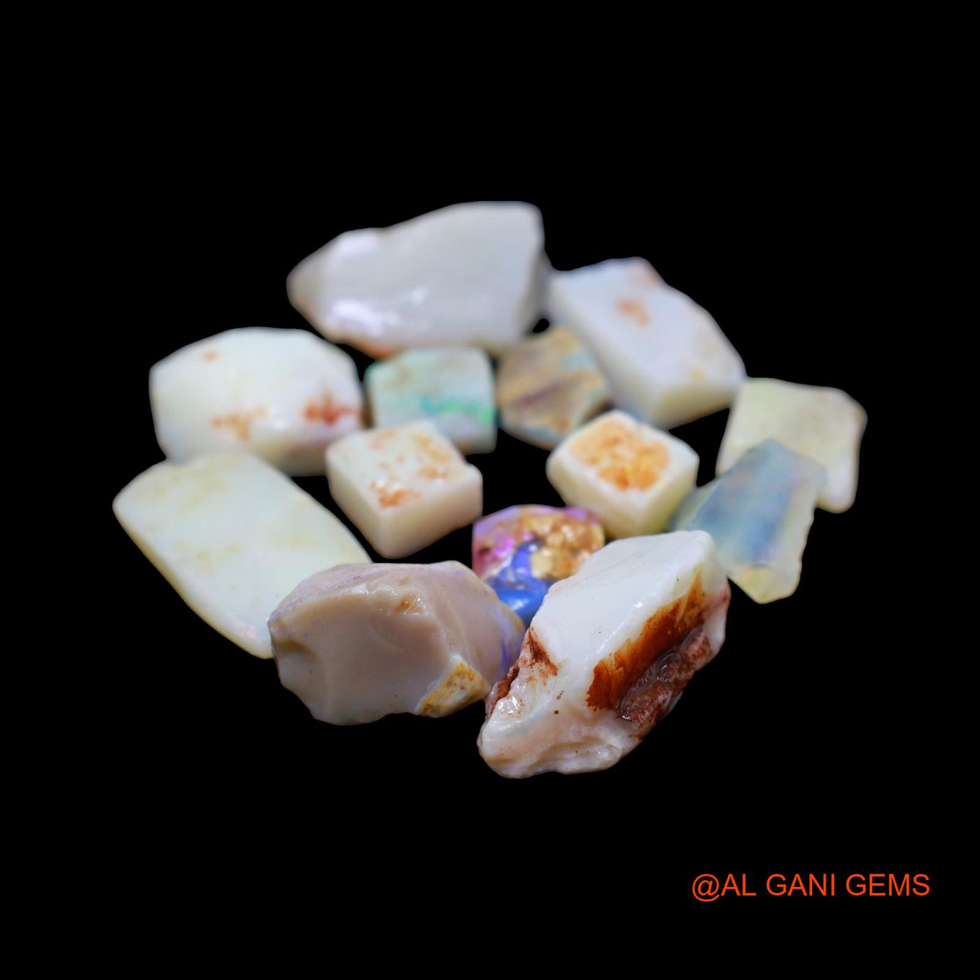 13 Pcs 51.00 Cts Natural Australian Fire Opal Loose Gemstone Fancy Rough Wholesale Lot 6X8 TO 9X20 MM RD-213