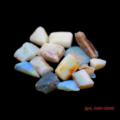 14 Pcs 48.00 Cts Natural Australian Fire Opal Loose Gemstone Fancy Rough Wholesale Lot 6X8 TO 10X23 MM RD-214