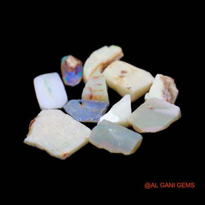 11 Pcs 36.00 Cts Natural Australian Fire Opal Loose Gemstone Fancy Rough Wholesale Lot 7X10 TO 15X18 MM RD-215