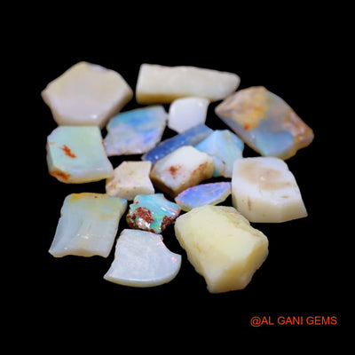 16 Pcs Wholesale Lot Natural Fire Opal Gemstone 58.00 Cts Loose Fancy Rough From Australia 6X8 TO 13X19 MM RD-216