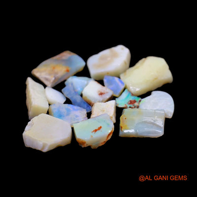16 Pcs Wholesale Lot Natural Fire Opal Gemstone 58.00 Cts Loose Fancy Rough From Australia 6X8 TO 13X19 MM RD-216
