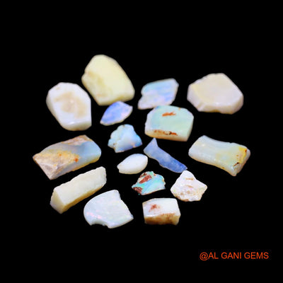 16 Pcs Wholesale Lot Natural Fire Opal Gemstone 58.00 Cts Loose Fancy Rough From Australia 6X8 TO 13X19 MM RD-216