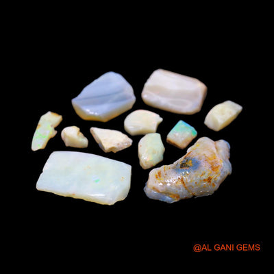 Natural Fire Opal Loose Gemstone Fancy Rough From Australia 11 Pcs Wholesale Lot 55.00 Cts 5X8 TO 15X30 MM RD-217