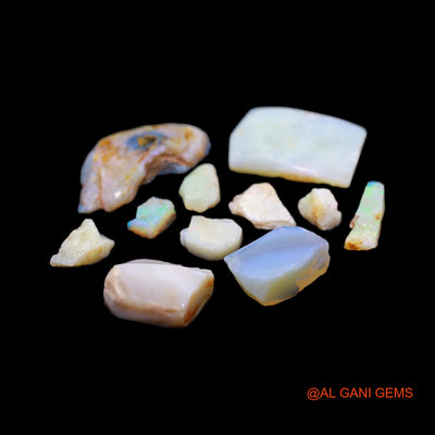 Natural Fire Opal Loose Gemstone Fancy Rough From Australia 11 Pcs Wholesale Lot 55.00 Cts 5X8 TO 15X30 MM RD-217