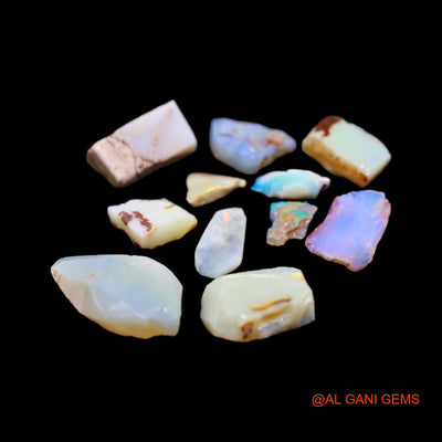 11 Pcs 40.00 Cts Natural Australian Fire Opal Loose Gemstone Fancy Rough Wholesale Lot 7X8 TO 13X23 MM RD-218