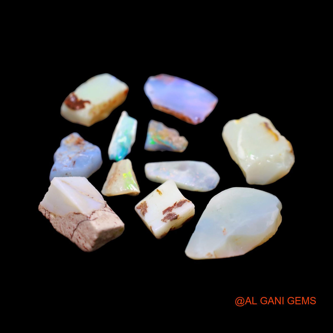 11 Pcs 40.00 Cts Natural Australian Fire Opal Loose Gemstone Fancy Rough Wholesale Lot 7X8 TO 13X23 MM RD-218