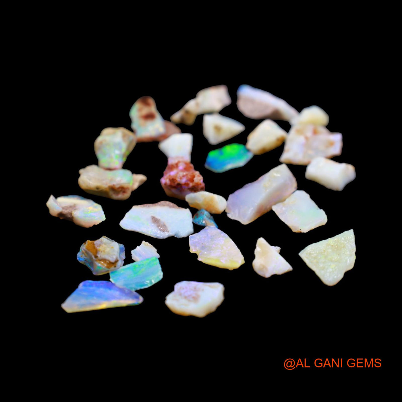 26 Pcs 32.00 Cts Natural Australian Fire Opal Loose Gemstone Fancy Rough Wholesale Lot 4X7 TO 8X14 MM RD-21