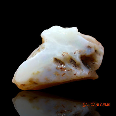 Natural Fire Opal Gemstone 12.00 Cts Loose Fancy Rough From Australia 20x11x9 mm RD-227