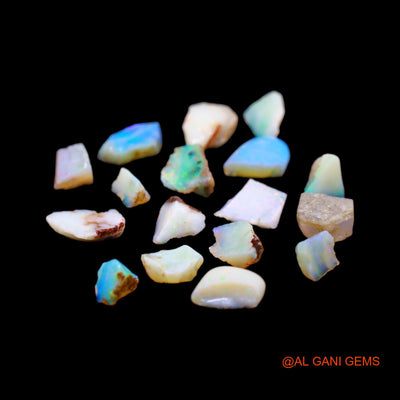 17 Pcs Wholesale Lot Natural Fire Opal Gemstone 27.00 Cts Loose Fancy Rough From Australia 5X6 TO 11X13 MM RD-22