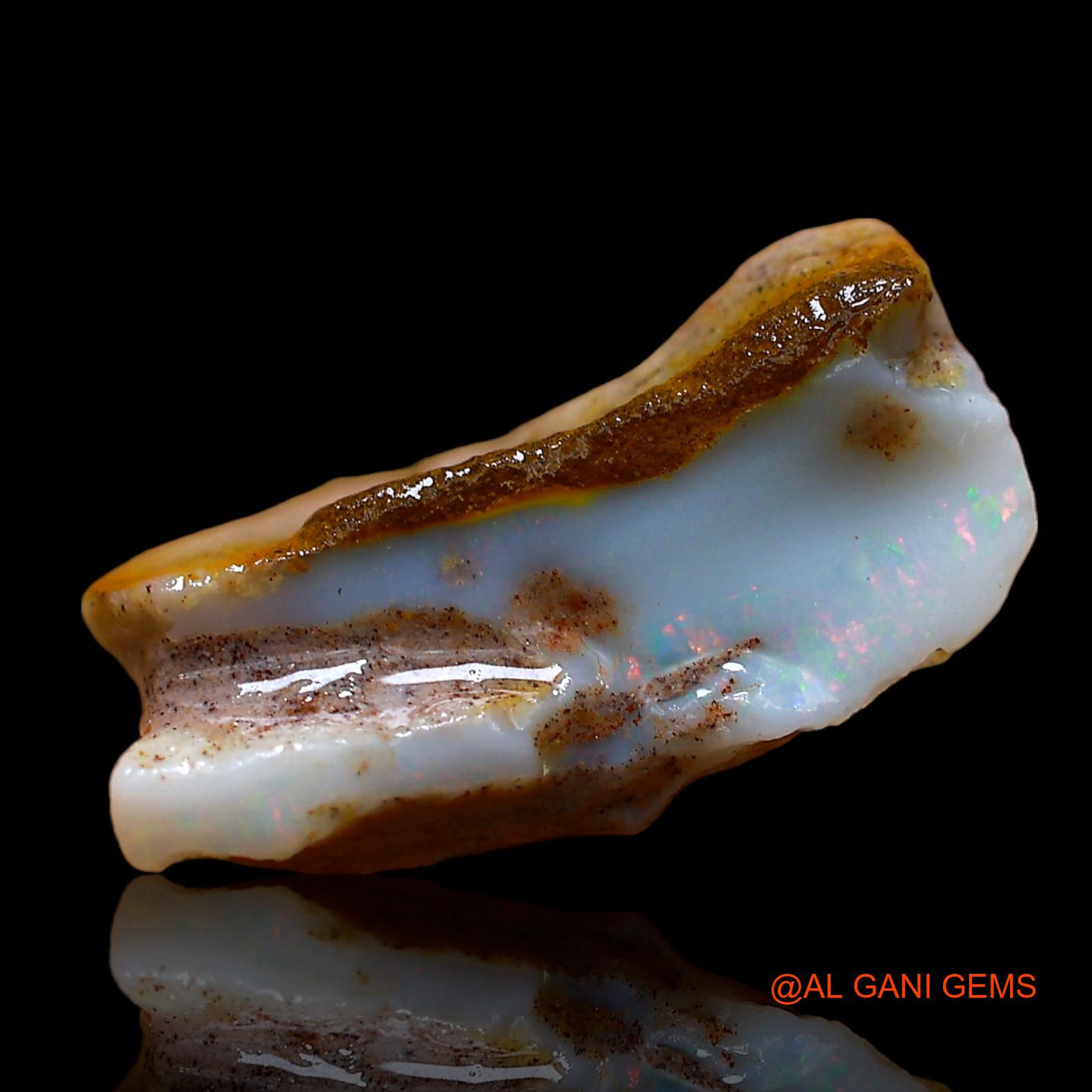 9.00 Cts Natural Australian Fire Opal Loose Gemstone Fancy Rough 17x14x8 mm RD-230