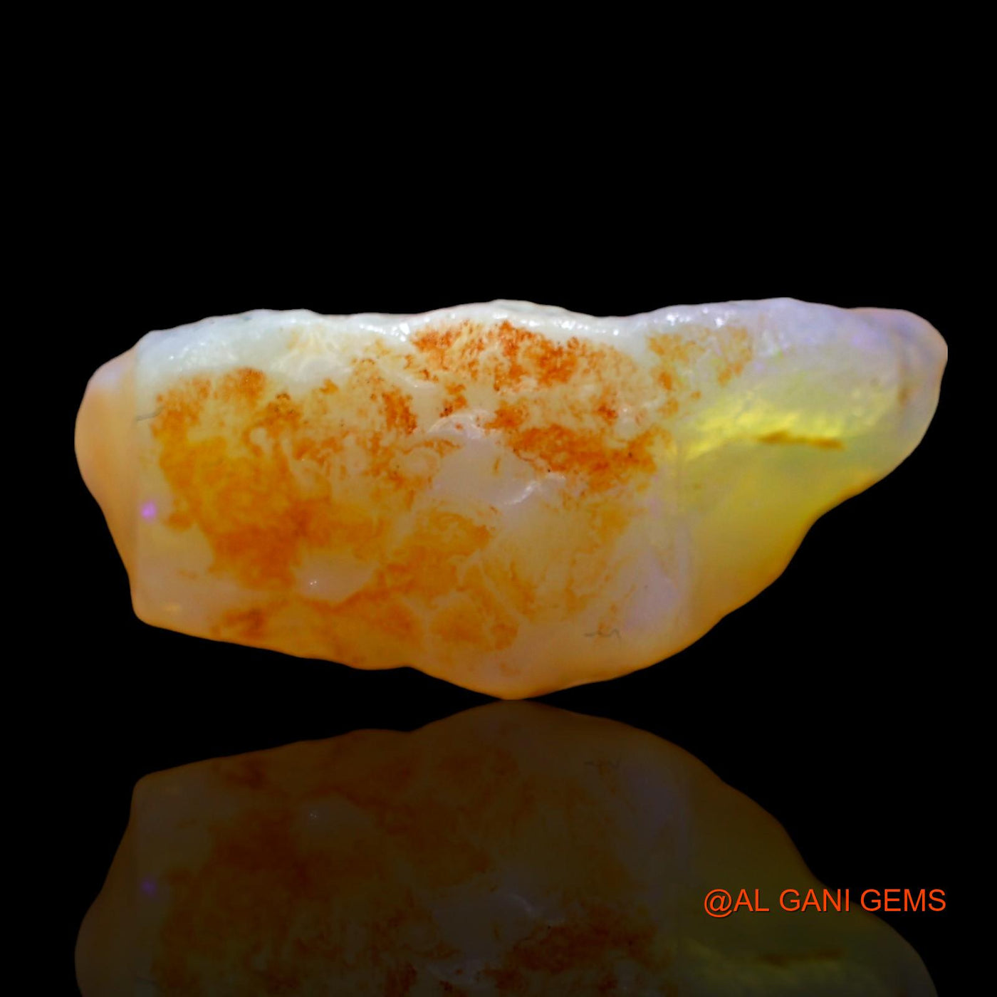 Natural Untreated Fire Opal Loose Gemstone Fancy Rough From Australia 20.00 Cts 24x16x10 mm RD-234