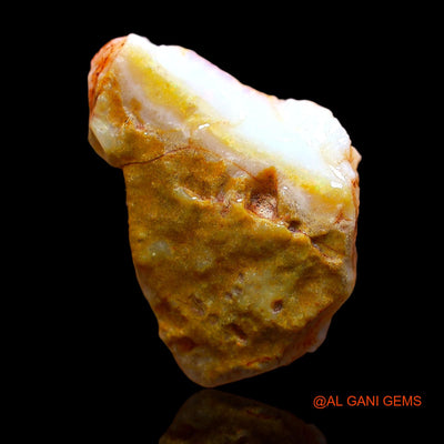 Natural Fire Opal Gemstone 16.00 Cts Loose Fancy Rough From Australia 26x18x7 mm RD-235