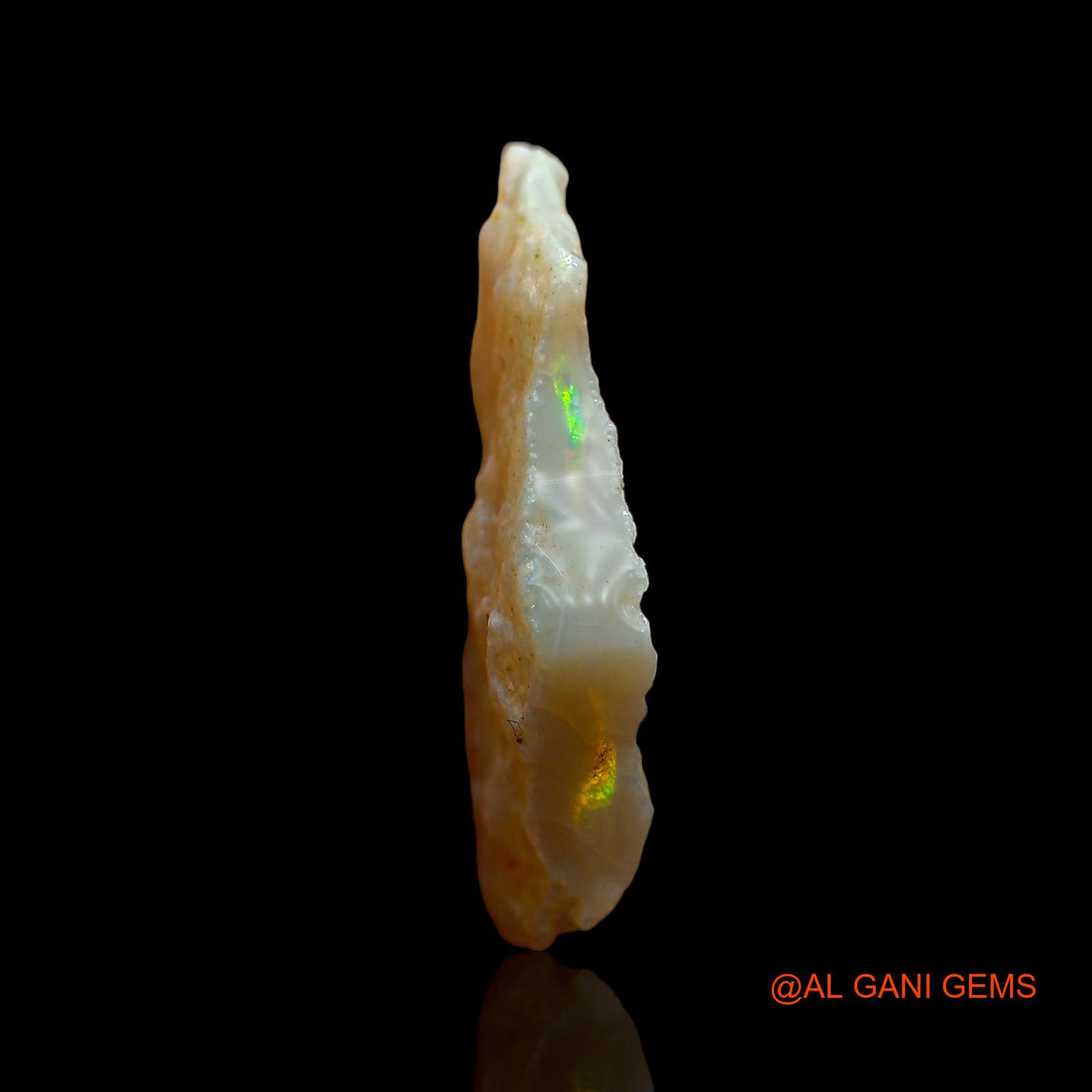 Natural Untreated Fire Opal Loose Gemstone Fancy Rough From Australia 9.00 Cts 27x14x4 mm RD-238