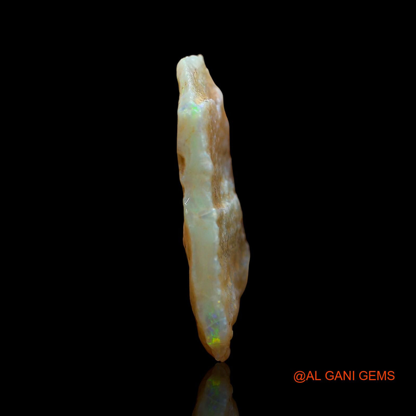 Natural Untreated Fire Opal Loose Gemstone Fancy Rough From Australia 9.00 Cts 27x14x4 mm RD-238