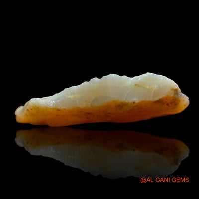 Natural Untreated Fire Opal Loose Gemstone Fancy Rough From Australia 9.00 Cts 27x14x4 mm RD-238