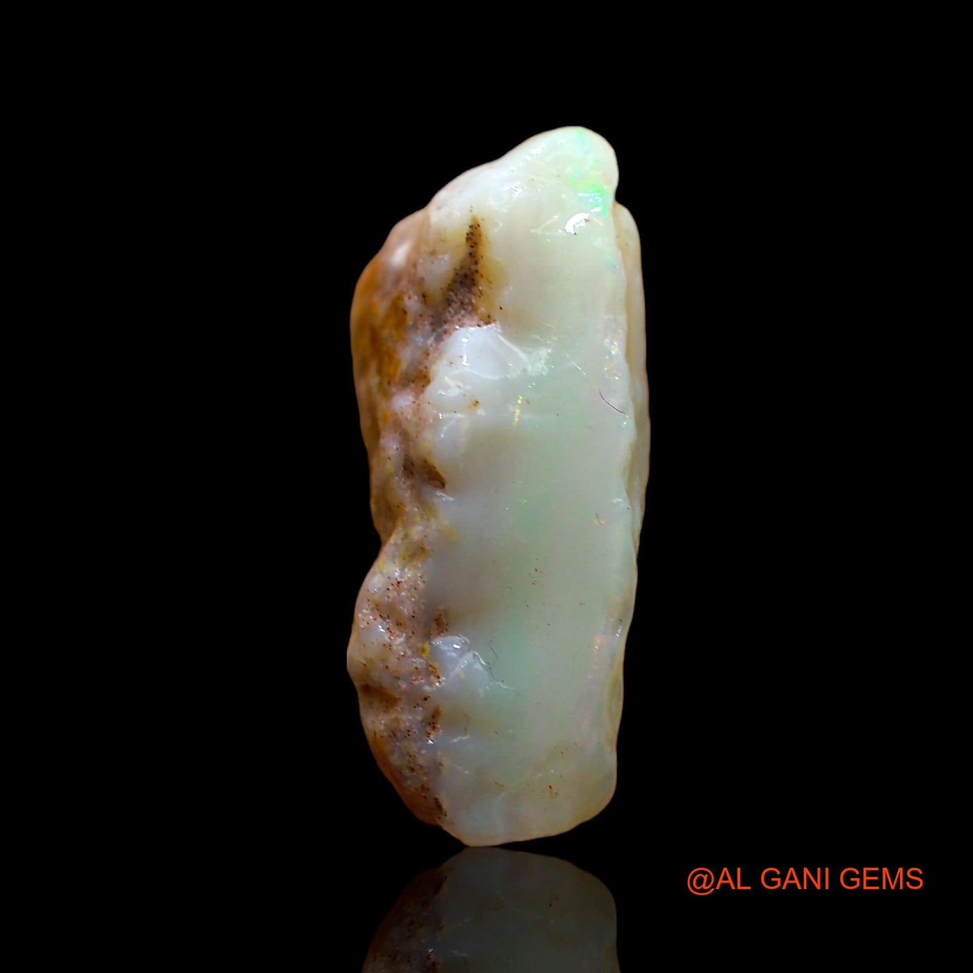 Natural Untreated Fire Opal Loose Gemstone Fancy Rough From Australia 11.00 Cts 19x17x7 mm RD-247