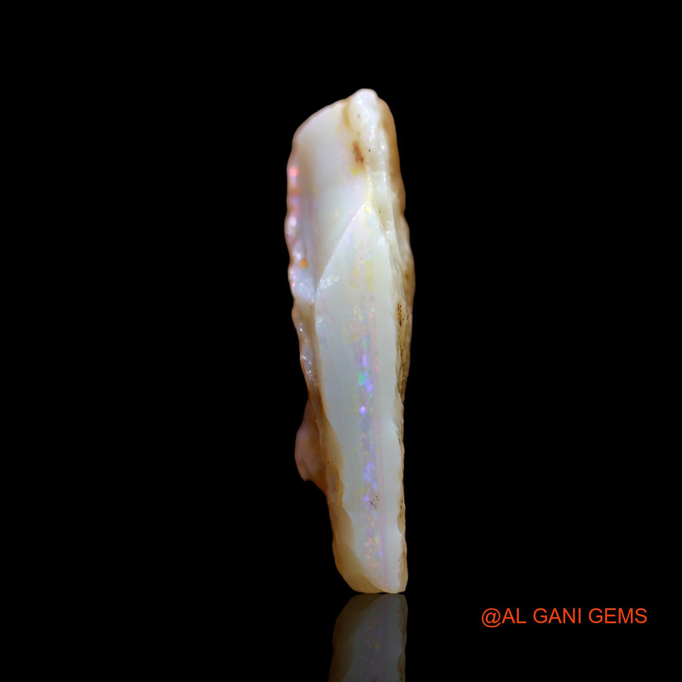 Natural Fire Opal Gemstone 7.00 Cts Loose Fancy Rough From Australia 21x13x5 mm RD-248