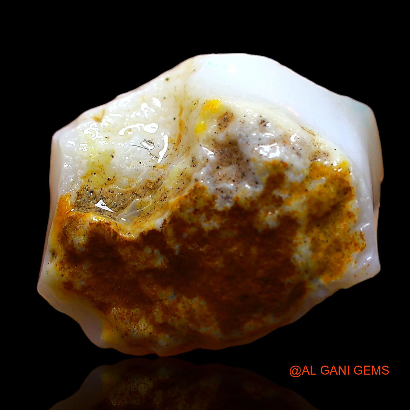 7.00 Cts Natural Australian Fire Opal Loose Gemstone Fancy Rough 17x14x6 mm RD-266