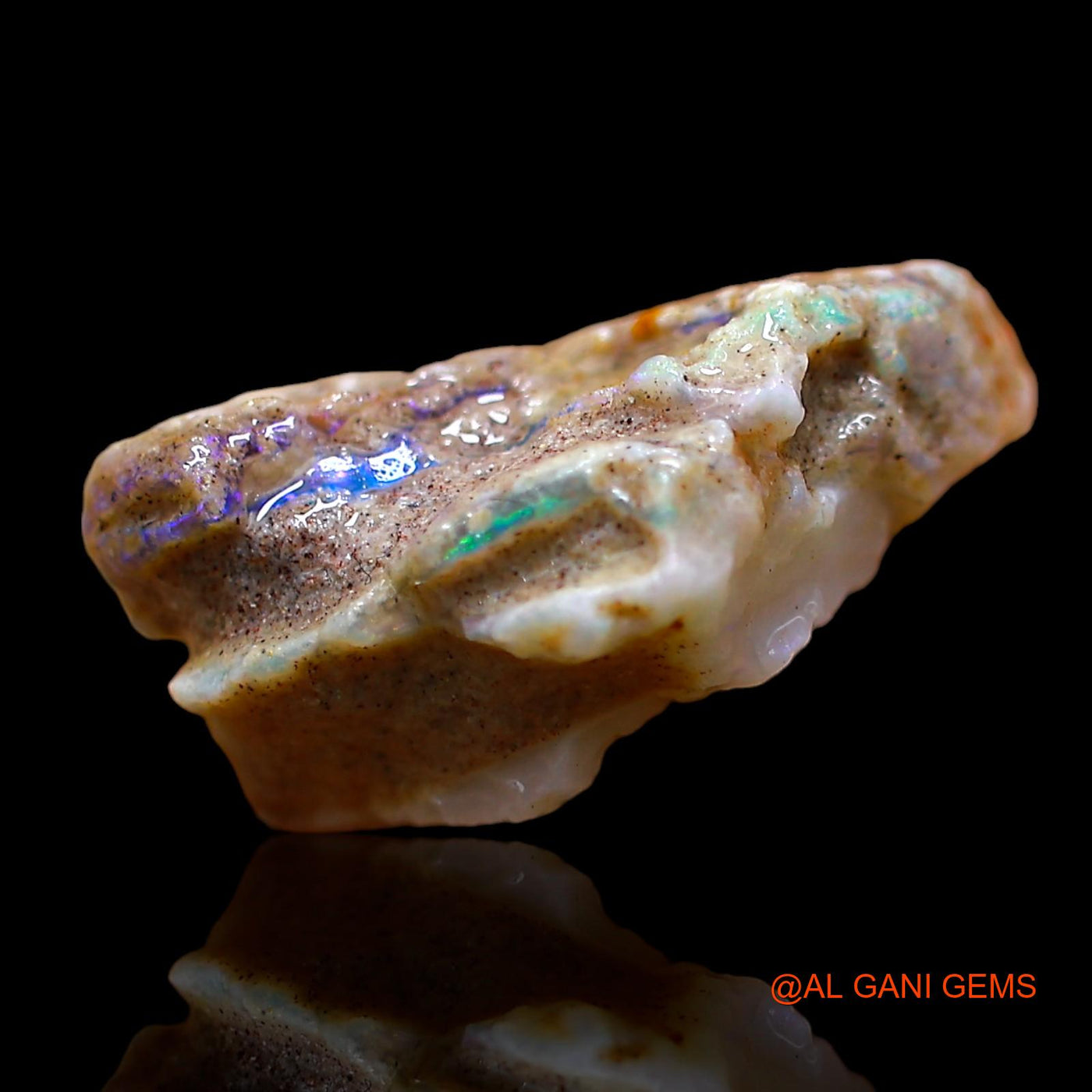 Natural Fire Opal Gemstone 8.00 Cts Loose Fancy Rough From Australia 17x14x8 mm RD-267