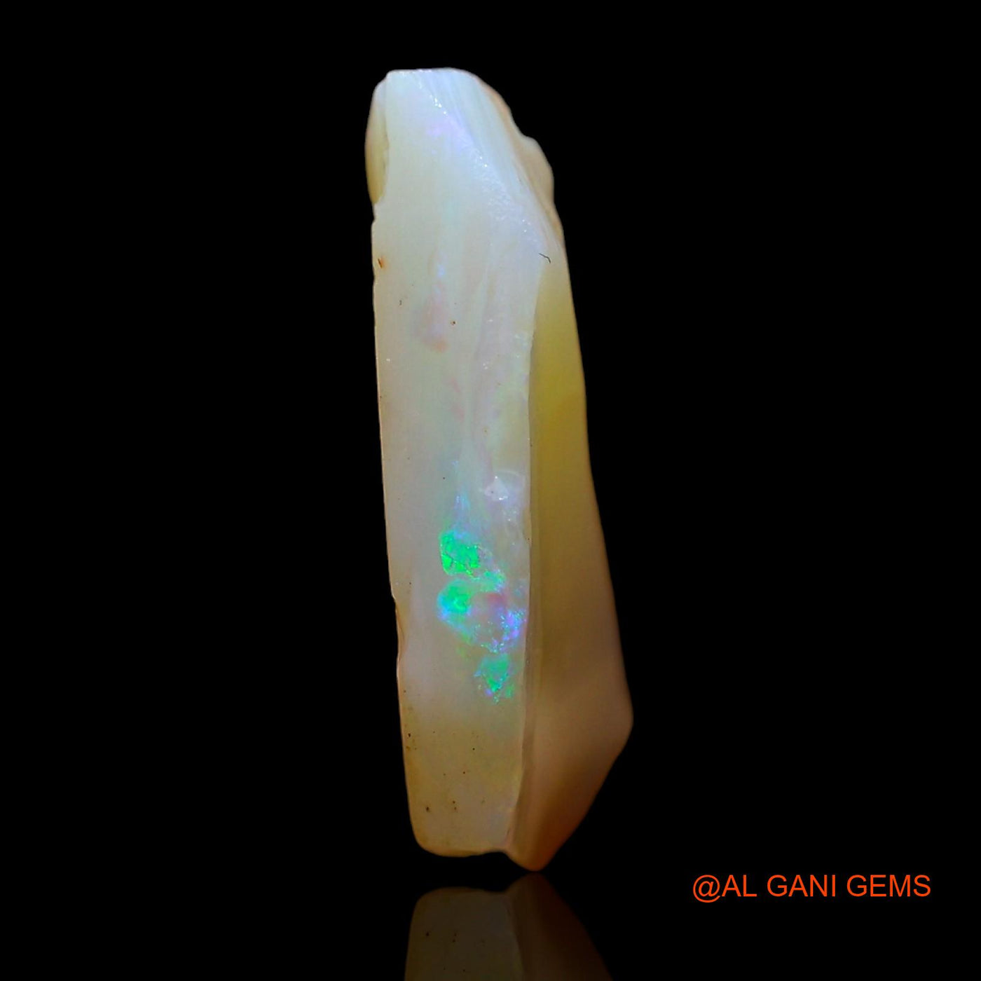 Natural Untreated Fire Opal Loose Gemstone Fancy Rough From Australia 6.00 Cts 16x12x4 mm RD-275