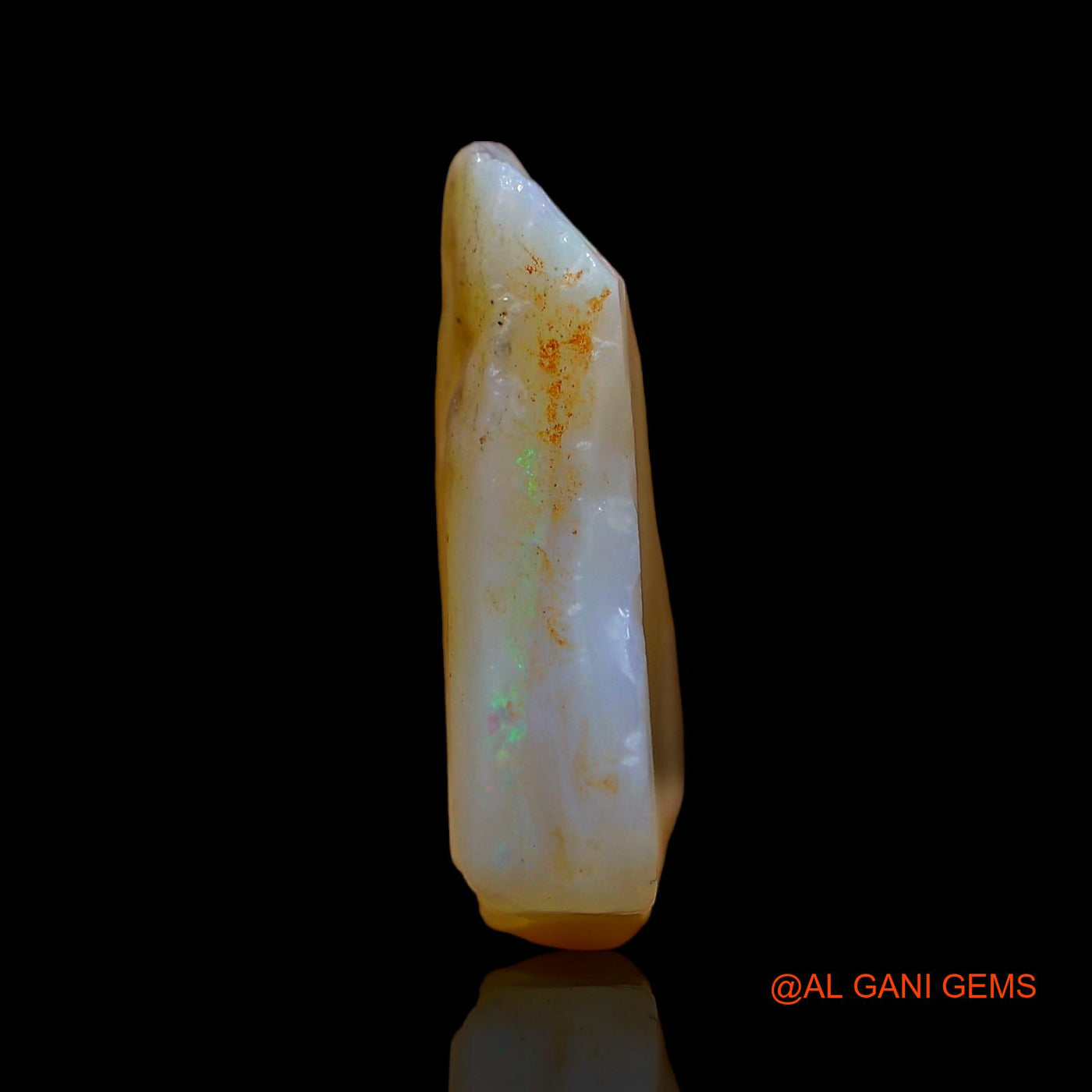 Natural Untreated Fire Opal Loose Gemstone Fancy Rough From Australia 6.00 Cts 16x12x4 mm RD-275