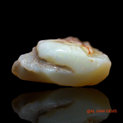 Natural Untreated Fire Opal Loose Gemstone Fancy Rough From Australia 8.00 Cts 15x14x7 mm RD-286