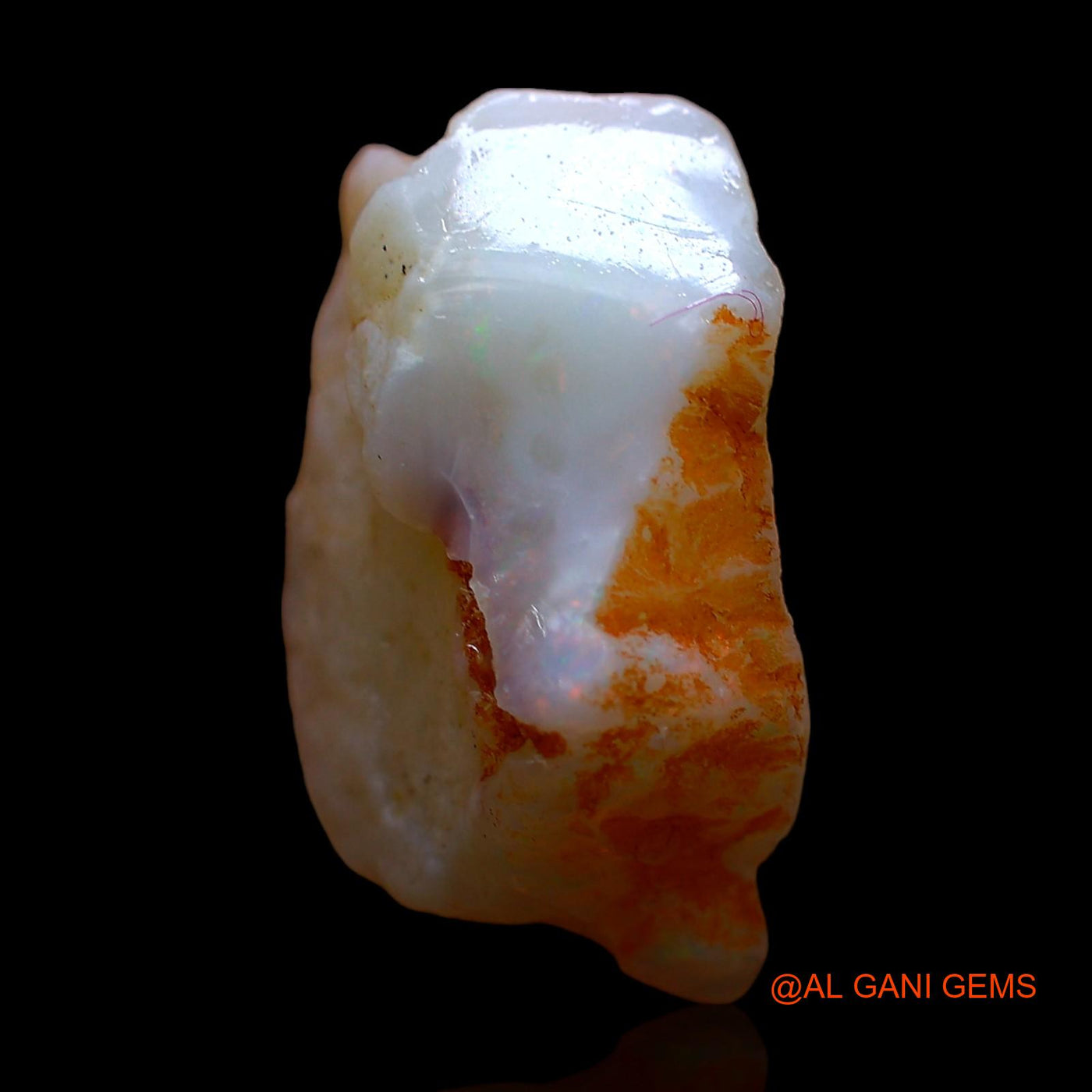 Natural Fire Opal Gemstone 6.00 Cts Loose Fancy Rough From Australia 17x11x7 mm RD-287