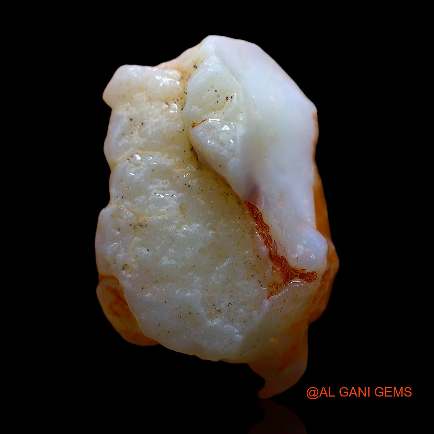 Natural Fire Opal Gemstone 6.00 Cts Loose Fancy Rough From Australia 17x11x7 mm RD-287