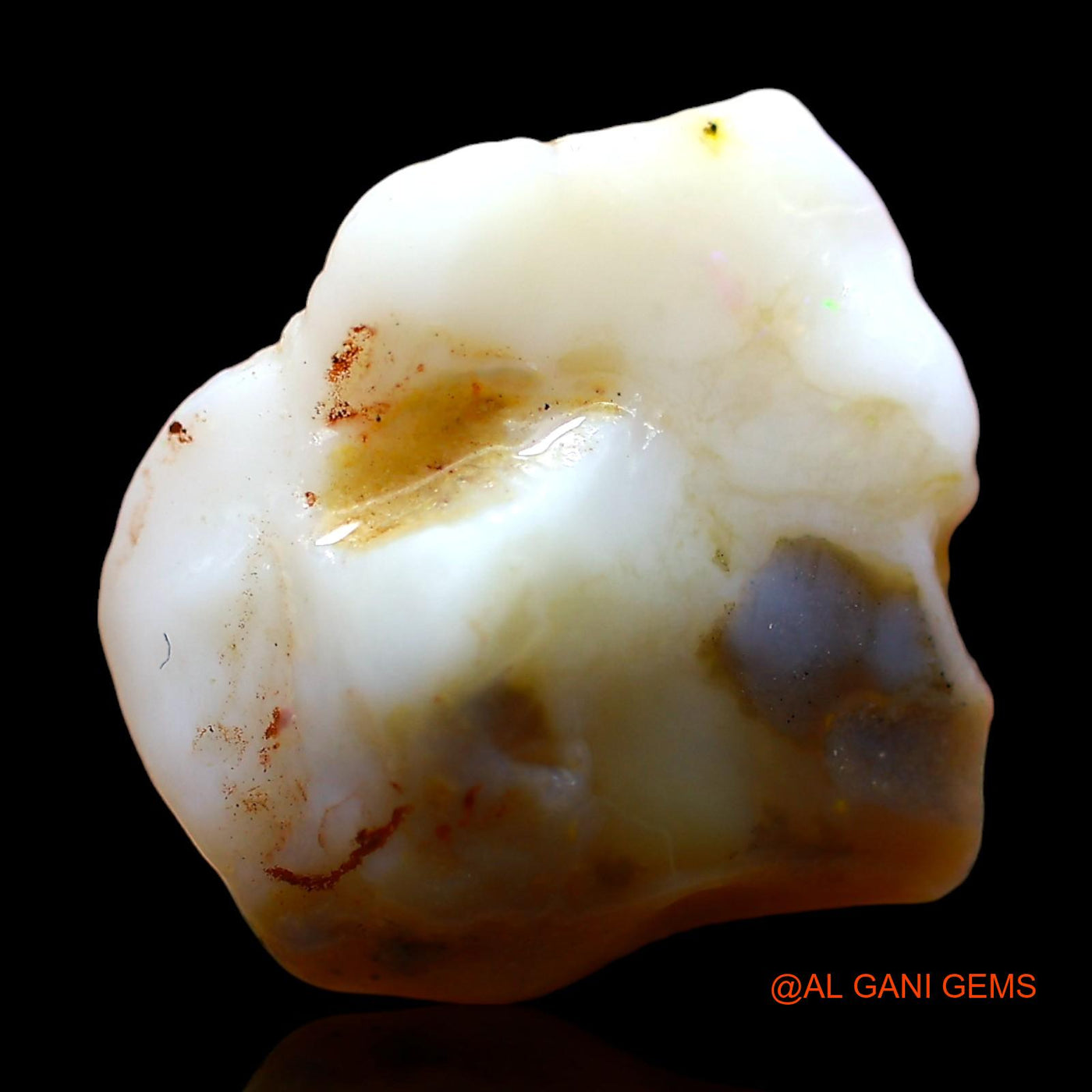 7.00 Cts Natural Australian Fire Opal Loose Gemstone Fancy Rough 16x15x8 mm RD-288