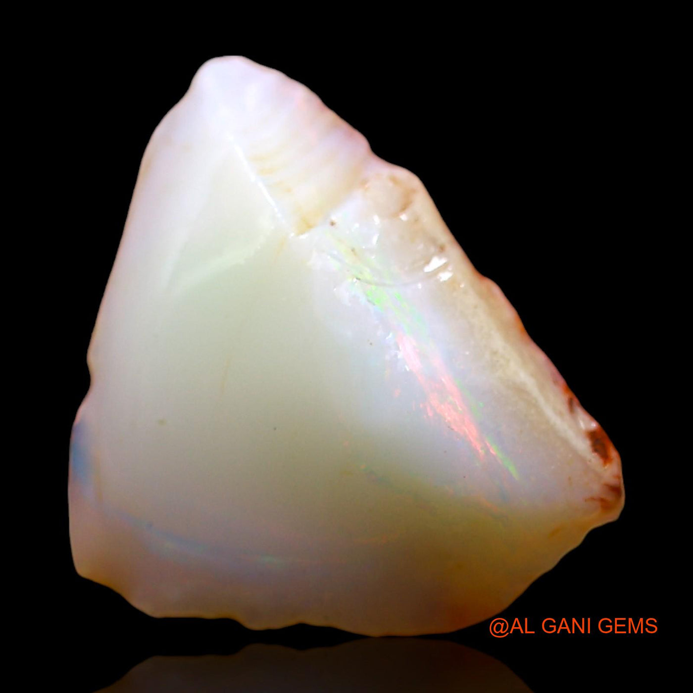 Natural Fire Opal Gemstone 5.00 Cts Loose Fancy Rough From Australia 15x14x7 mm RD-289