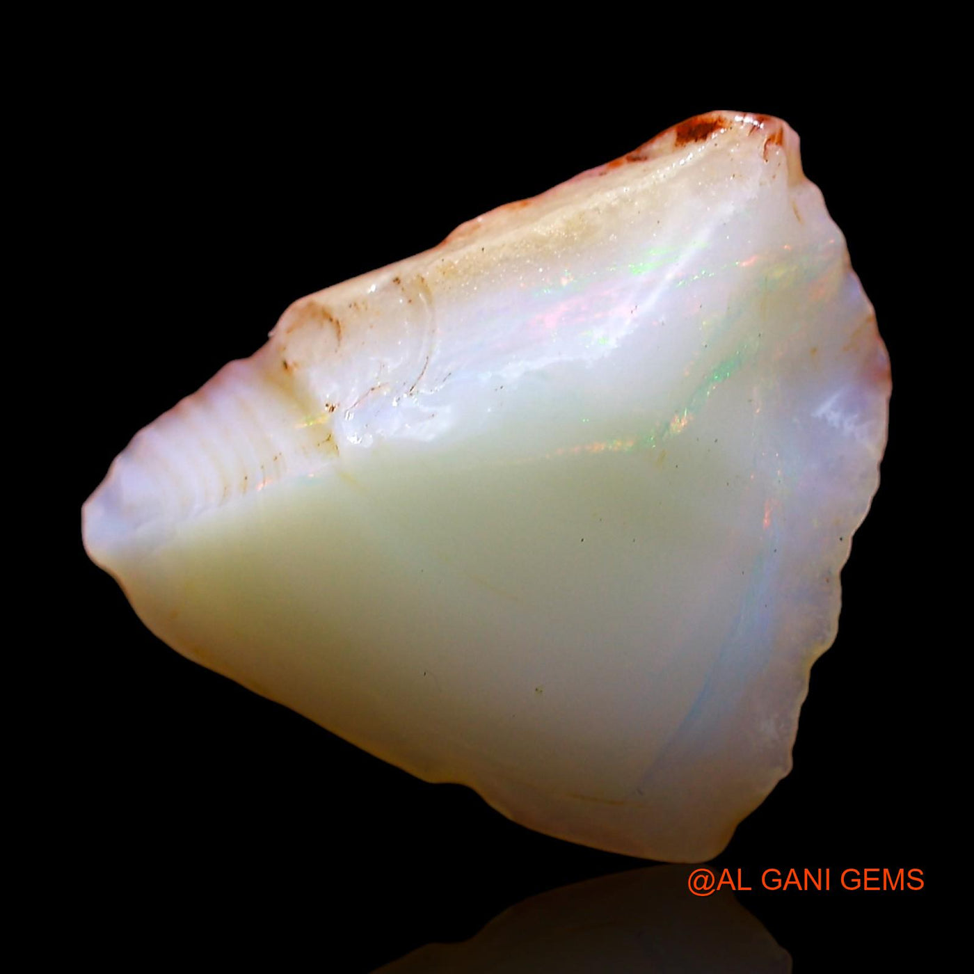 Natural Fire Opal Gemstone 5.00 Cts Loose Fancy Rough From Australia 15x14x7 mm RD-289