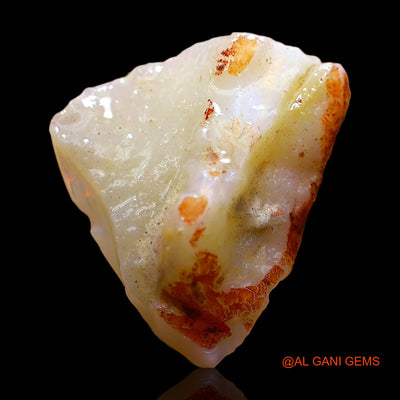 Natural Fire Opal Gemstone 5.00 Cts Loose Fancy Rough From Australia 15x14x7 mm RD-289
