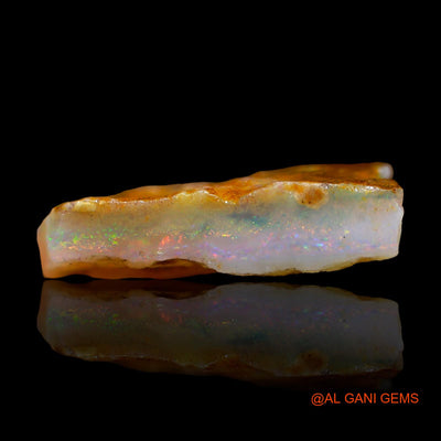 Natural Untreated Fire Opal Loose Gemstone Fancy Rough From Australia 6.00 Cts 18x11x5 mm RD-291