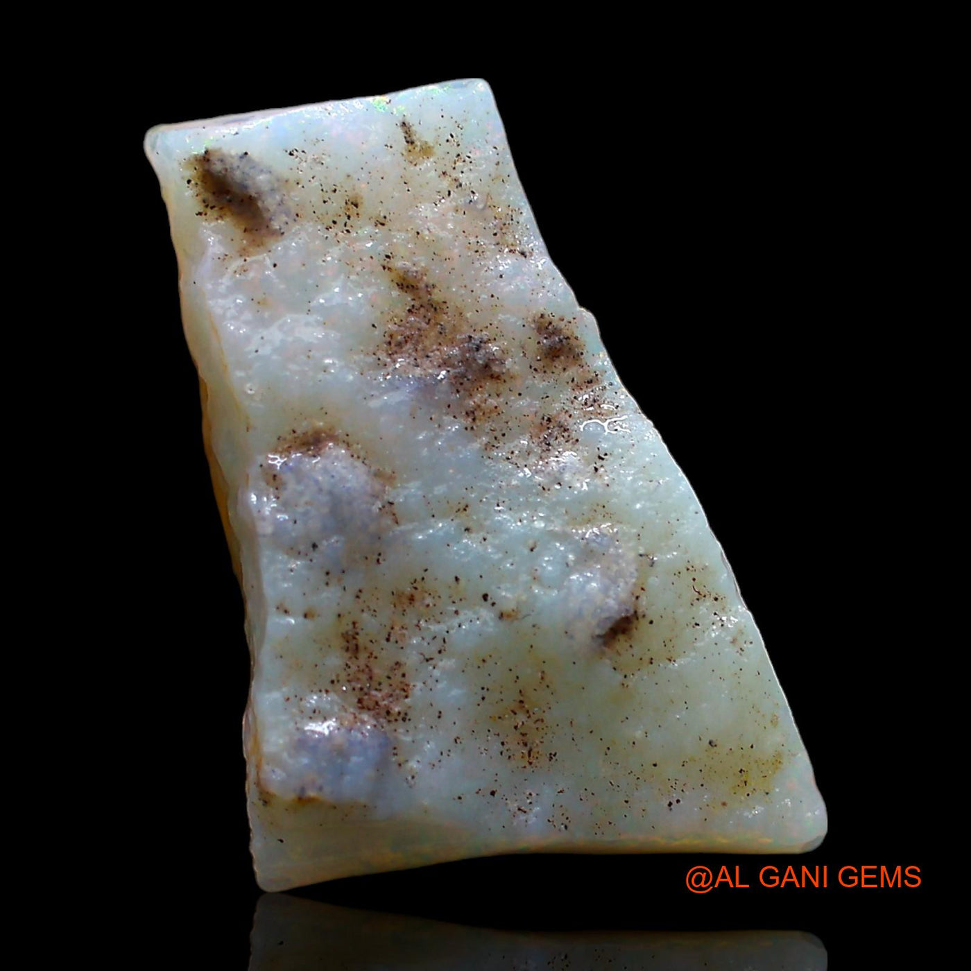 Natural Untreated Fire Opal Loose Gemstone Fancy Rough From Australia 6.00 Cts 18x11x5 mm RD-291