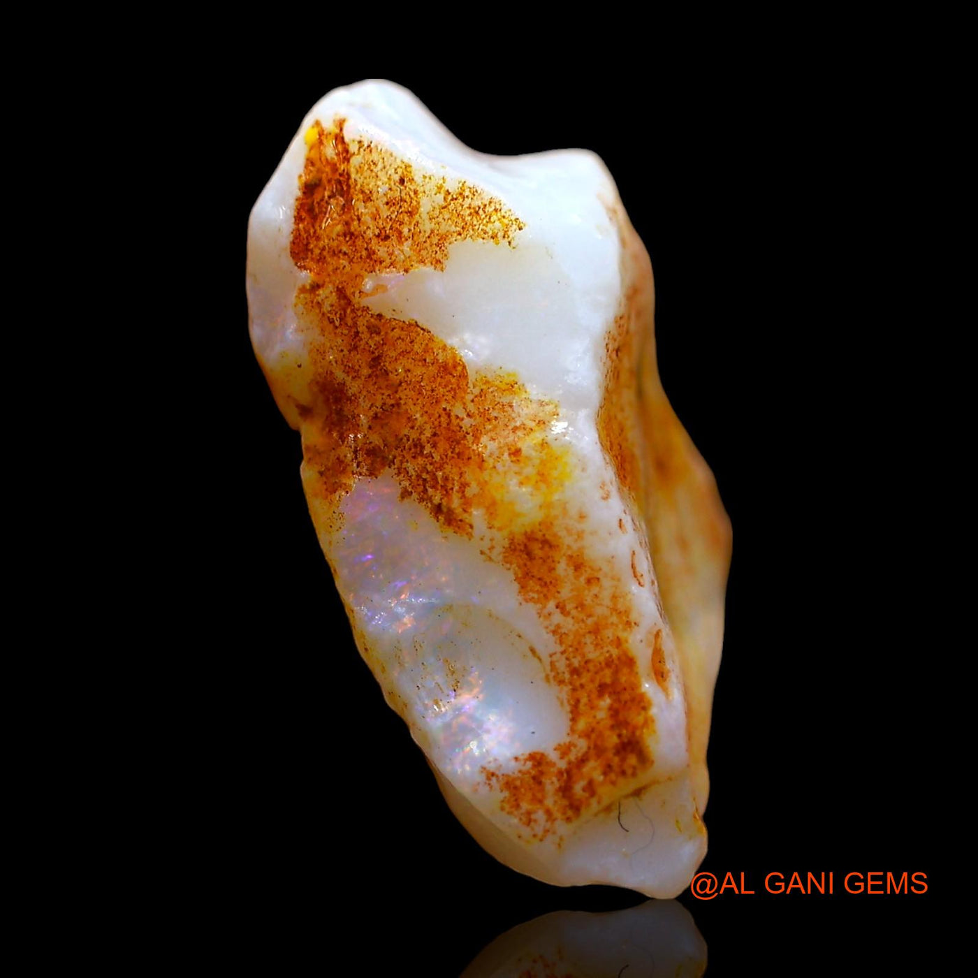 6.00 Cts Natural Australian Fire Opal Loose Gemstone Fancy Rough 18x11x8 mm RD-295